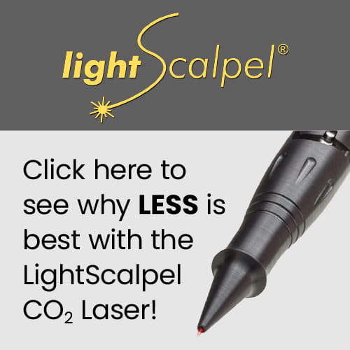 View why LESS is best using LightScalpel Laser Surgery